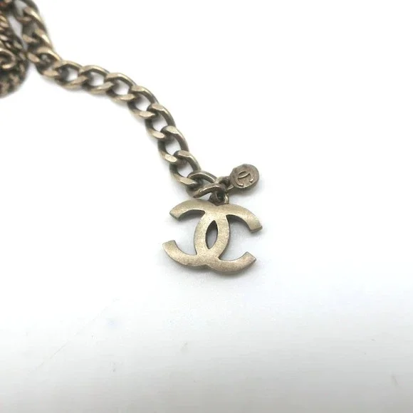 Chanel 06P Runway CC Feather Necklace Draped Chains Pearls & Beads - Picture 7 of 9